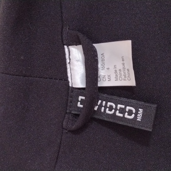 Divided Black Lightweight Asymmetrical Open Moto Blazer Size 4 - Picture 5 of 12